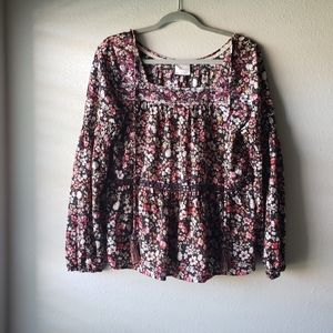 Knox Rose Floral Long-sleeved Blouse M